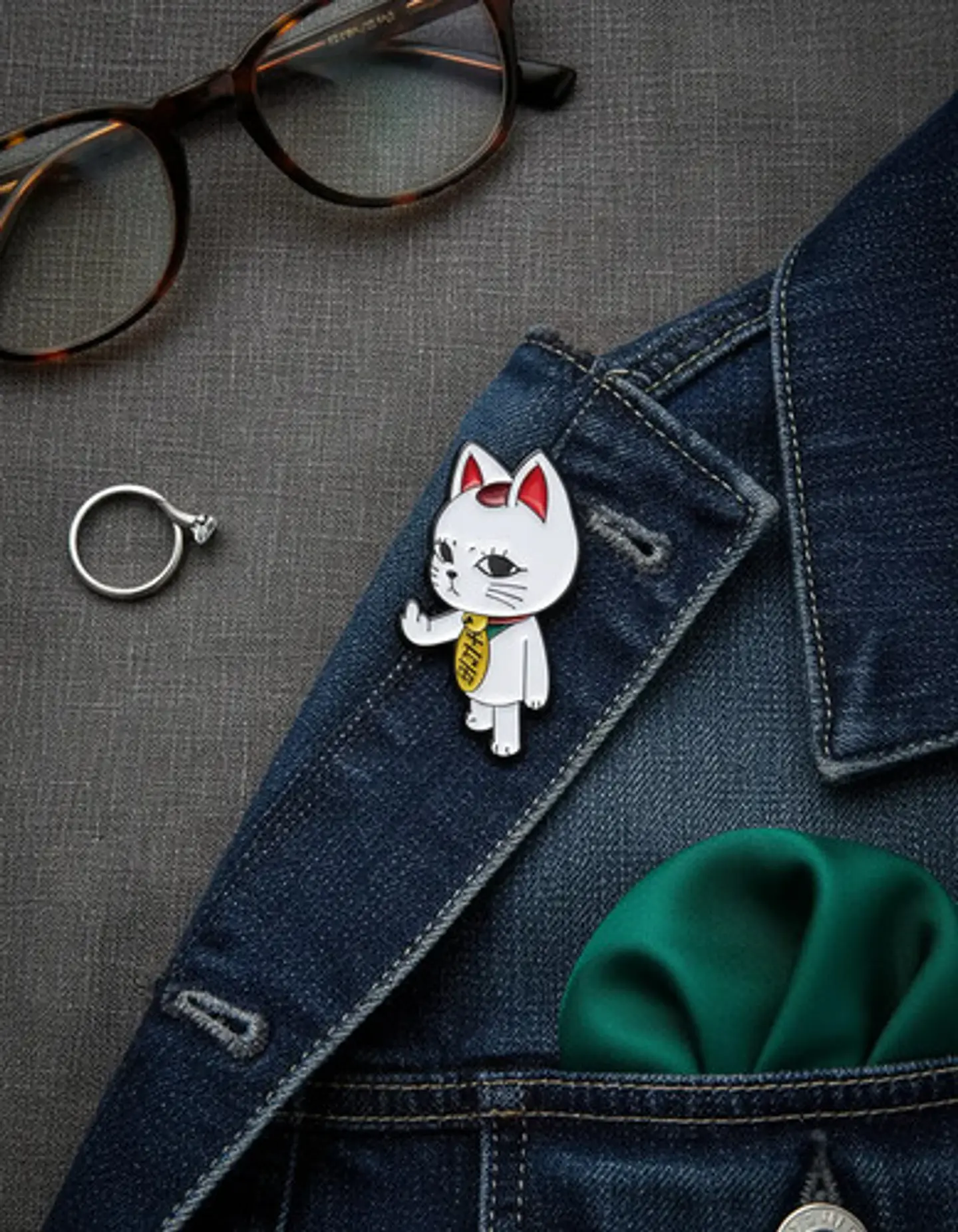 Pins De Gato De La Suerte / Gatos Gatitos / Pins Metálicos 5