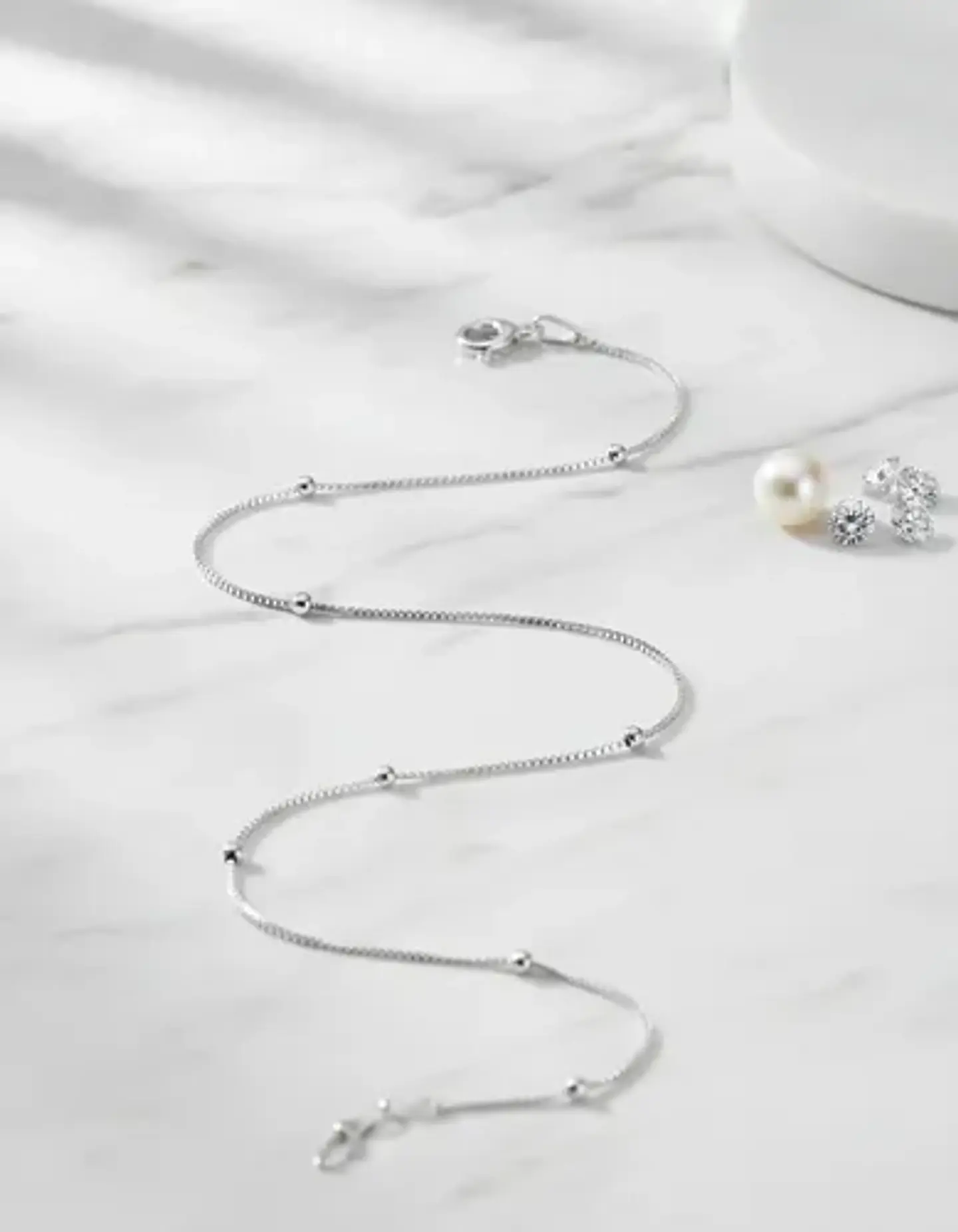 Pulsera De Plata 925 Con Esferas Lisas 2