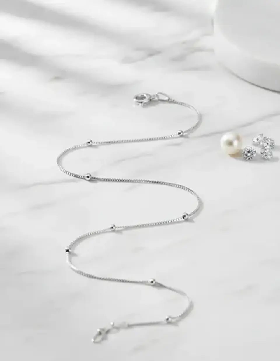 Pulsera De Plata 925 Con Esferas Lisas 2