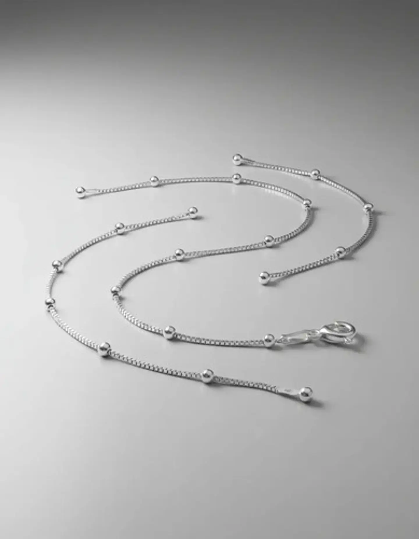 Pulsera De Plata 925 Con Esferas Lisas 5