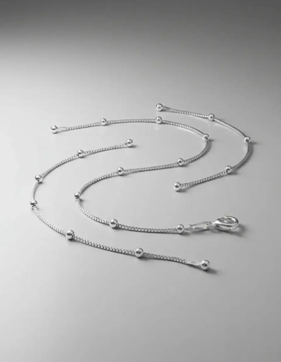 Pulsera De Plata 925 Con Esferas Lisas 5