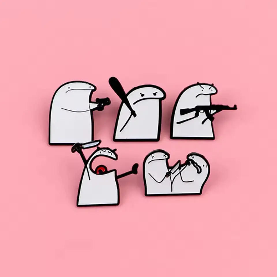 Pins De Flork / Flork El Meme / Broches Metálicos (pines) 19