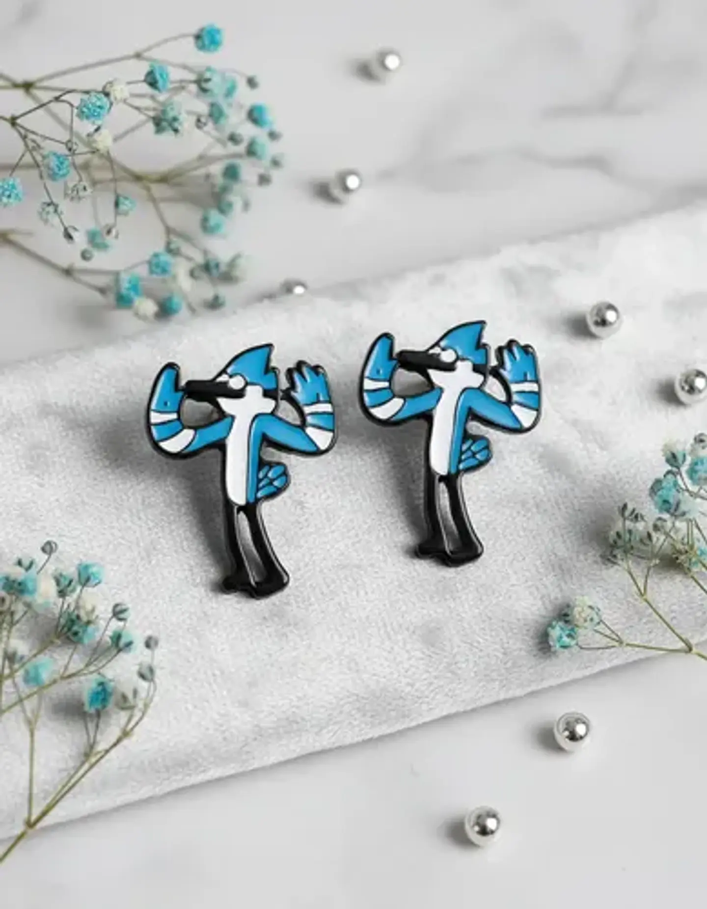 Aros Aretes Pendientes De Mordecai / Acero Quirúrgico 1
