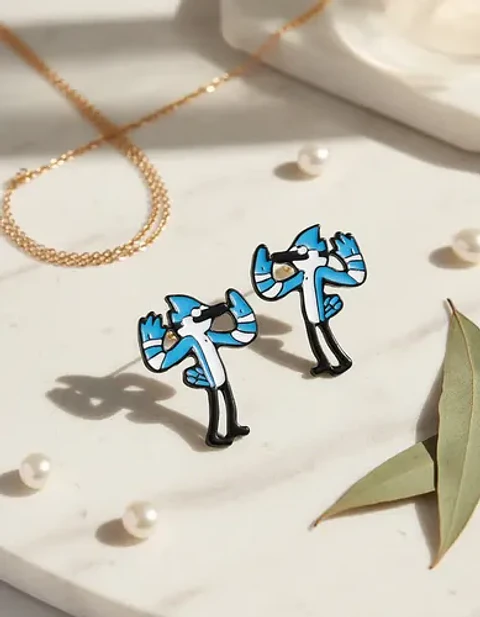 Aros Aretes Pendientes De Mordecai / Acero Quirúrgico