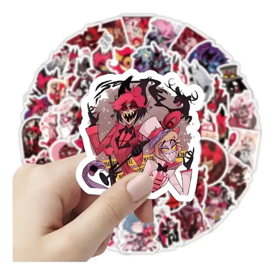 Pack 100 Stickers De Hotel Hazbin - Pegatinas / Calcomanias 2