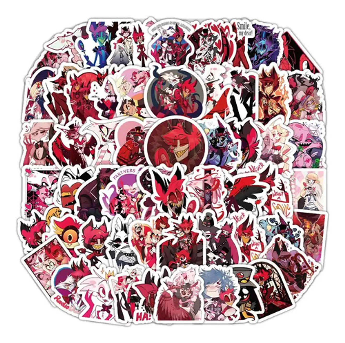 Pack 100 Stickers De Hotel Hazbin - Pegatinas / Calcomanias 3