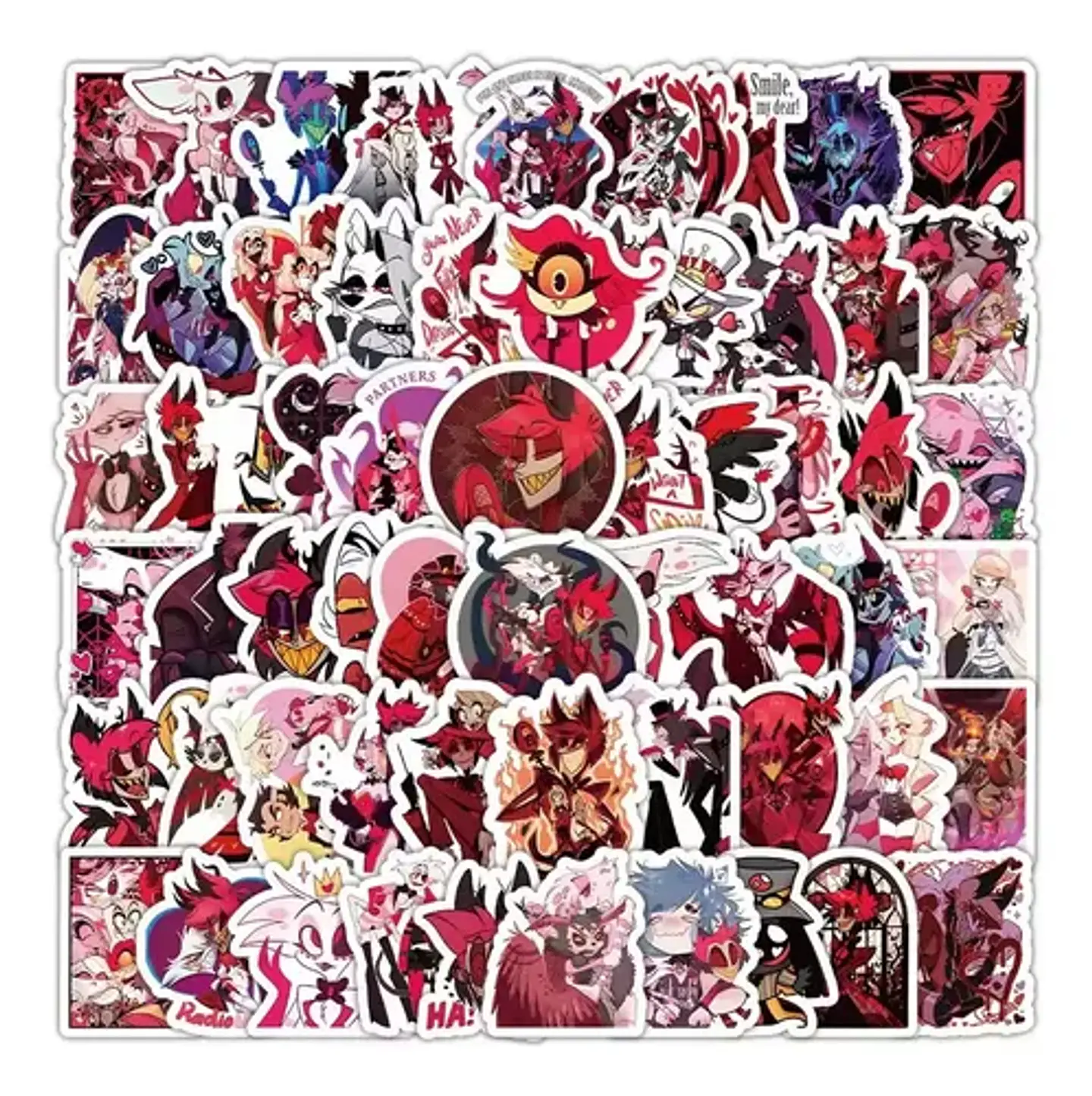 Pack 100 Stickers De Hotel Hazbin - Pegatinas / Calcomanias 5
