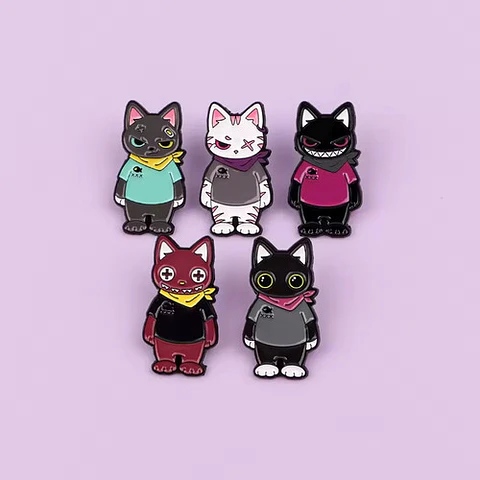 Pins De Michis Gatos / Gatitos Gatos / Broche Metálico