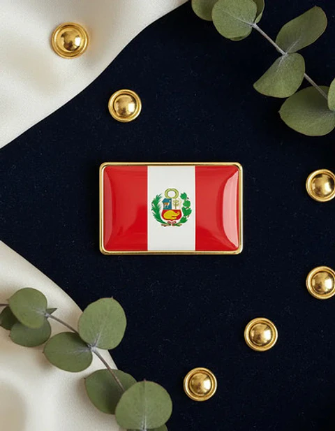 Pins De Bandera Peruana / Peru / Pines Metálicos (broches)