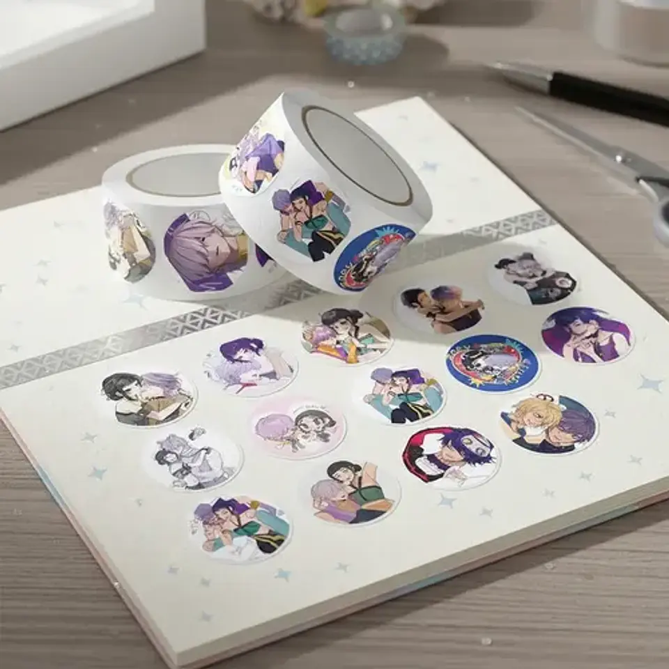 K-pop Demon Hunters - Set 500 Stickers / Rollo De Pegatinas 1