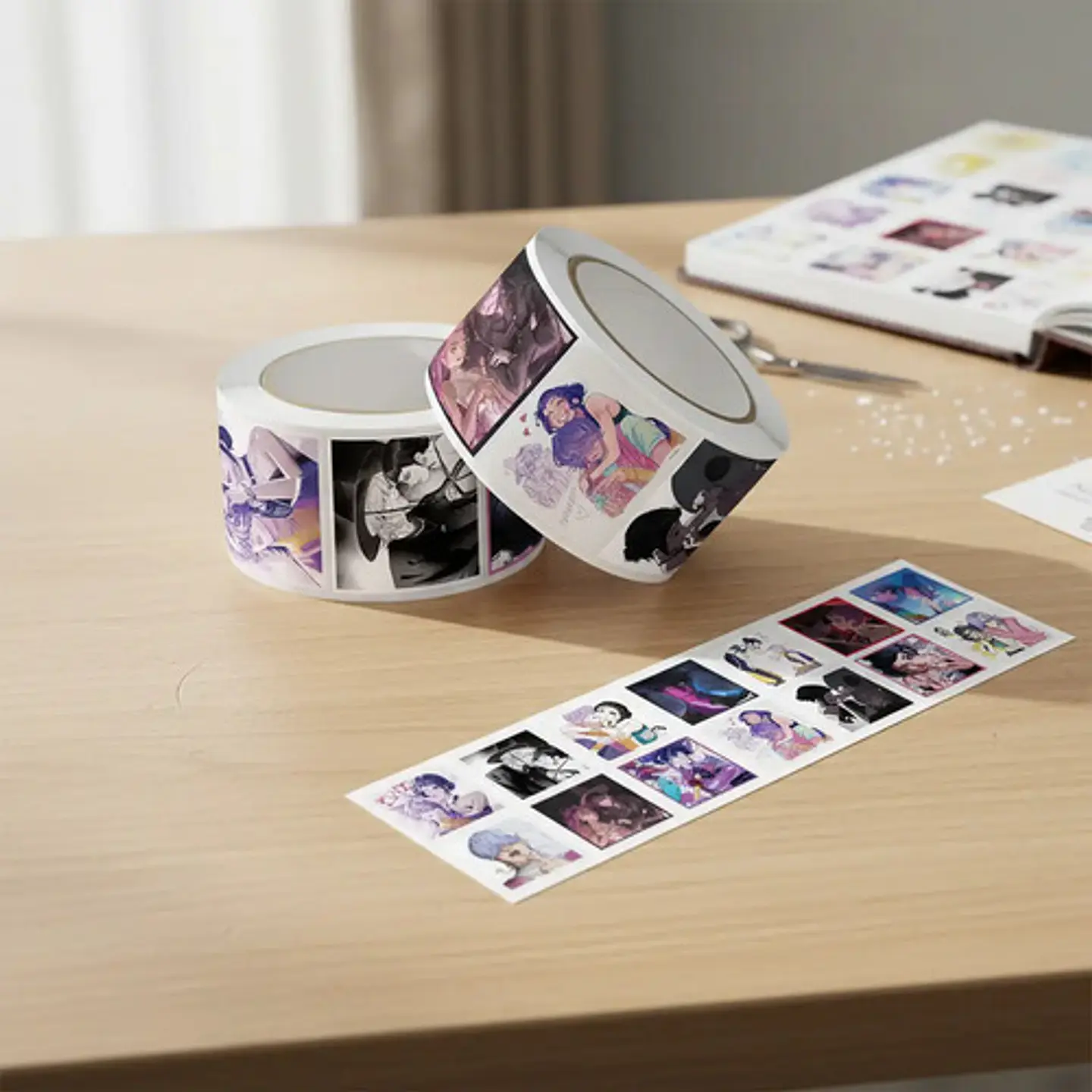 K-pop Demon Hunters - Set 500 Stickers / Rollo De Pegatinas 13