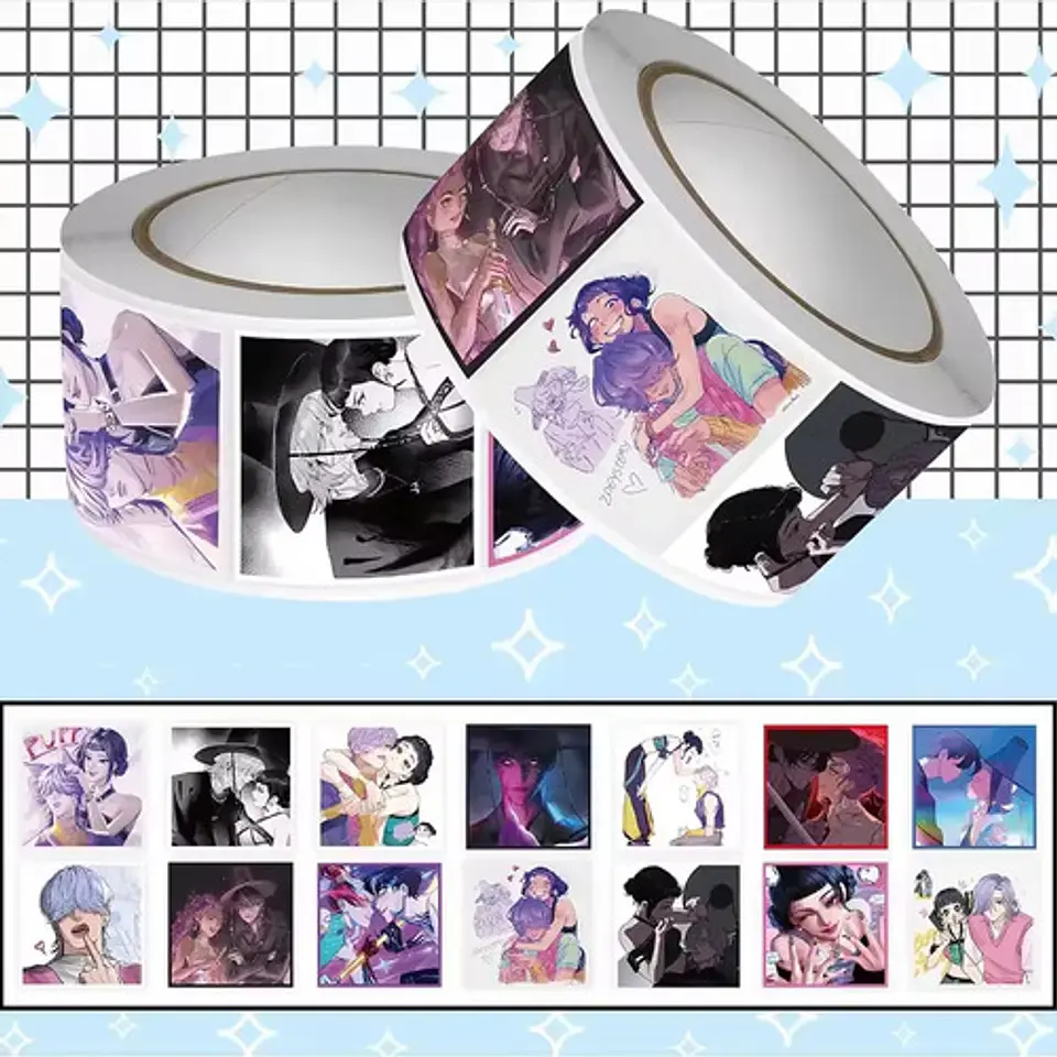 K-pop Demon Hunters - Set 500 Stickers / Rollo De Pegatinas 16