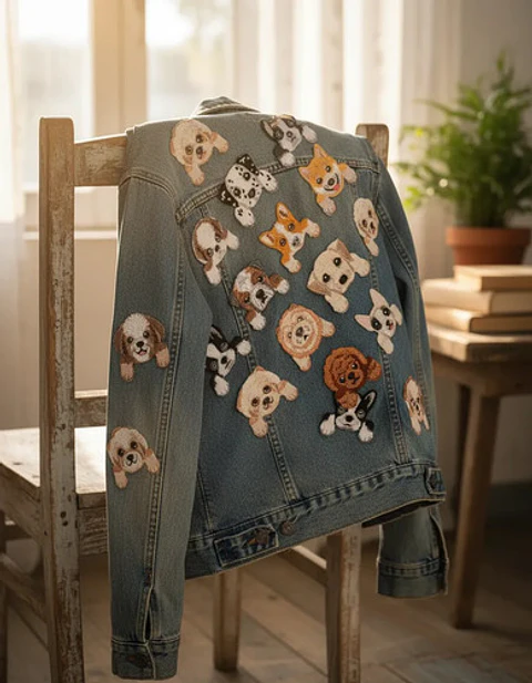 Perros Kawaii / Set 20 Parches Bordados Para Ropa Perros