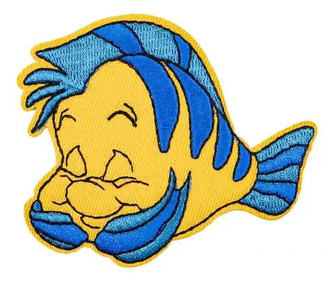 Parches Para Ropa -  Flounder / La Sirenita / Termoadhesivo