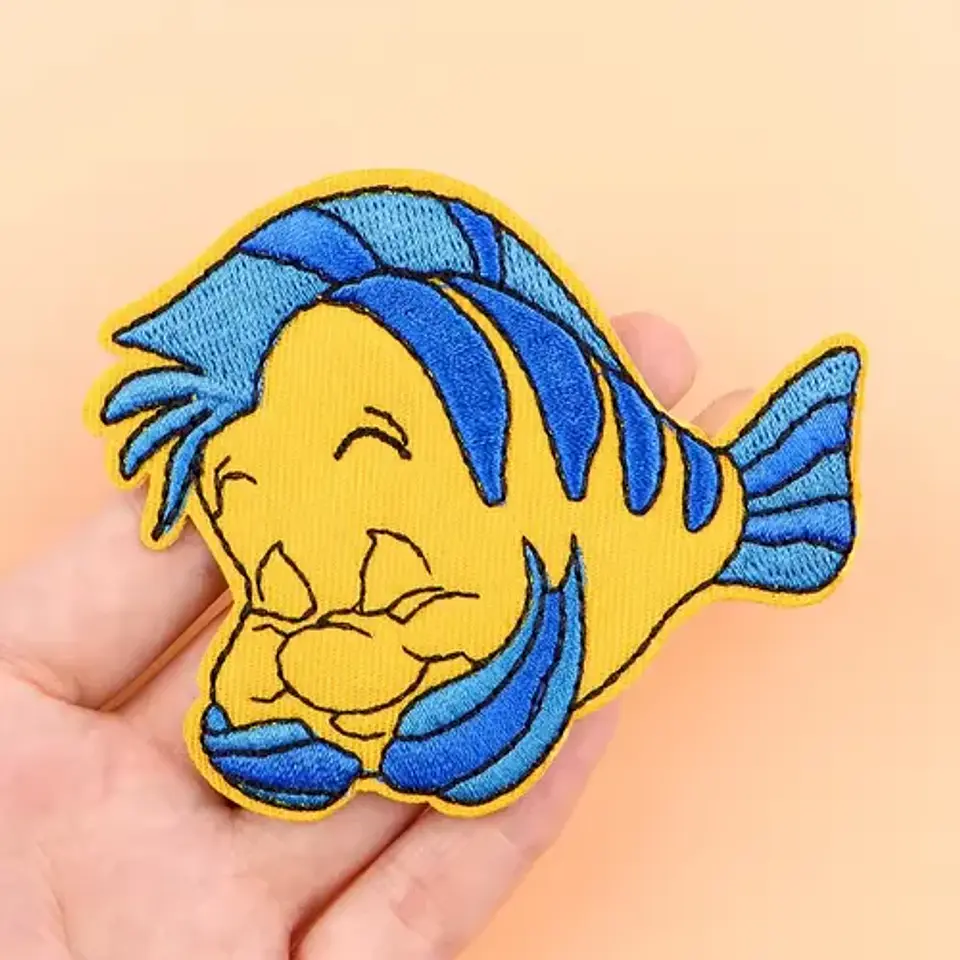 Parches Para Ropa -  Flounder / La Sirenita / Termoadhesivo 2