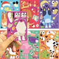 Pack X16 Láminas Stickers De Bluey Pegatinas Adhesivas - Miniatura 2