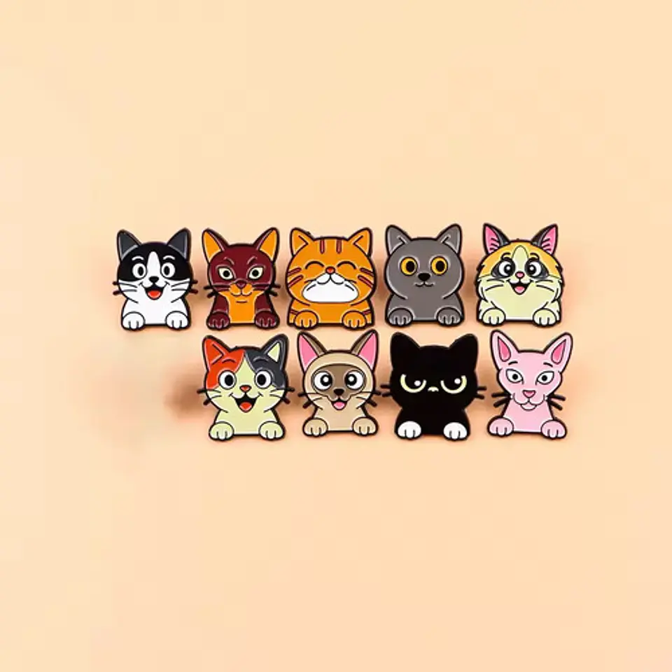 Pins De Michis Gatunos / Gatos - Gatitos / Pines Metálicos 9