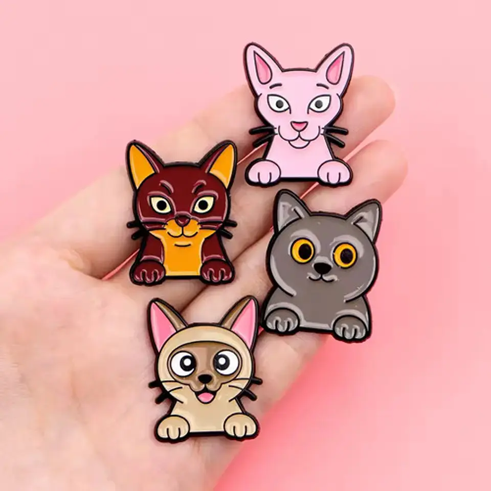 Pins De Michis Gatunos / Gatos - Gatitos / Pines Metálicos 14
