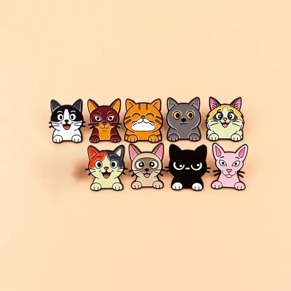 Pins De Michis Gatunos / Gatos - Gatitos / Pines Metálicos 15