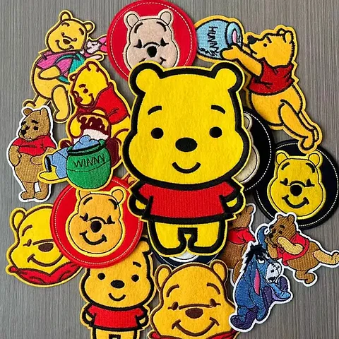 Winnie Pooh / Set 16 Parches Bordados Para Ropa Winnie Pooh