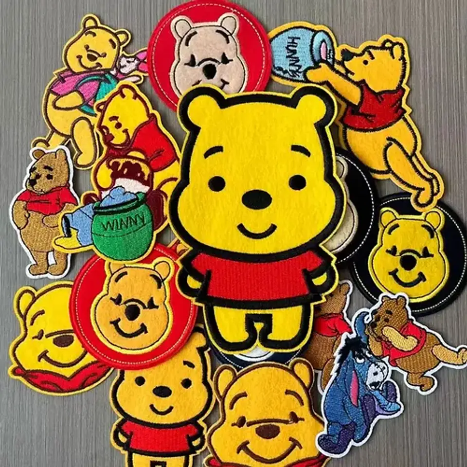 Winnie Pooh / Set 16 Parches Bordados Para Ropa Winnie Pooh 2