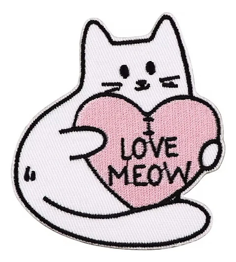 Parches Para Ropa - Gato Kawaii / Termoadhesivo