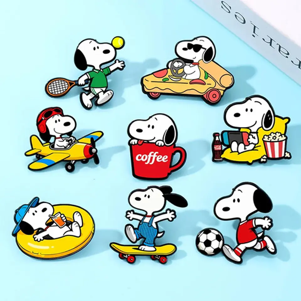 Pines De Snoopy / Peanuts / (pins) Broche Metálico 3