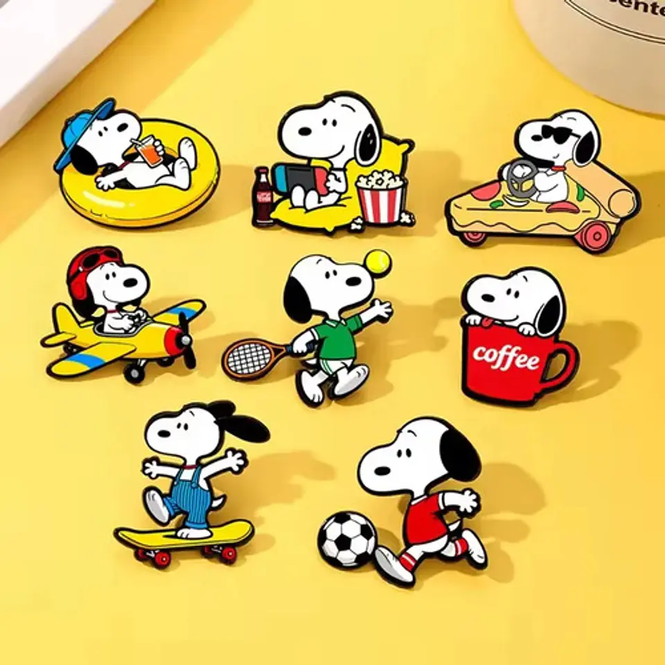 Pines De Snoopy / Peanuts / (pins) Broche Metálico 5