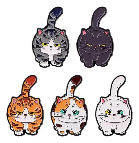 Pins De Michis / Gatitos Kawaii / Pines Metálicos (broches)