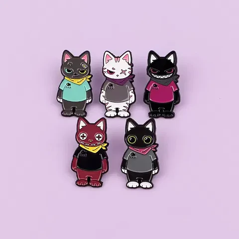 Pins De Michis Gatos / Gatitos Gatos / Broche Metálico