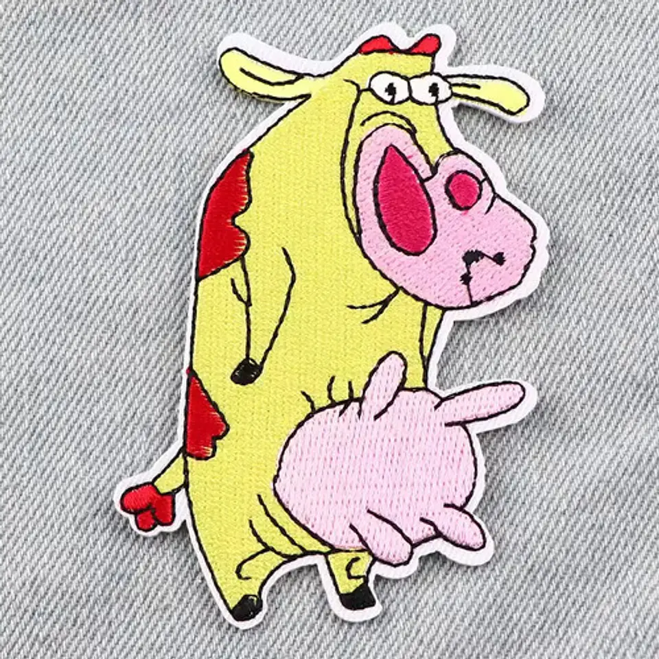Parches Para Ropa - La Vaca Y El Pollito / Termoadhesivo 2