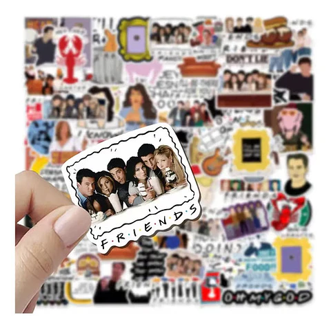 Set 100 Stickers De Friends - Pegatinas / Calcomanias