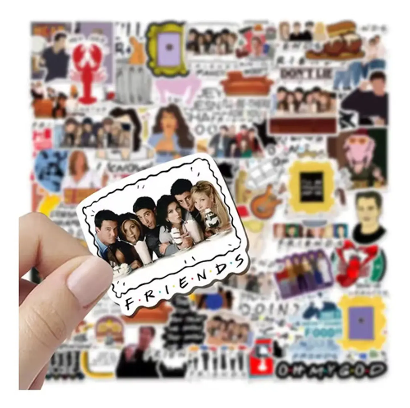 Set 100 Stickers De Friends - Pegatinas / Calcomanias 1