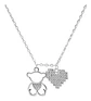 Collar De Osito Con Corazón Elegante Para Dama - Miniatura 2