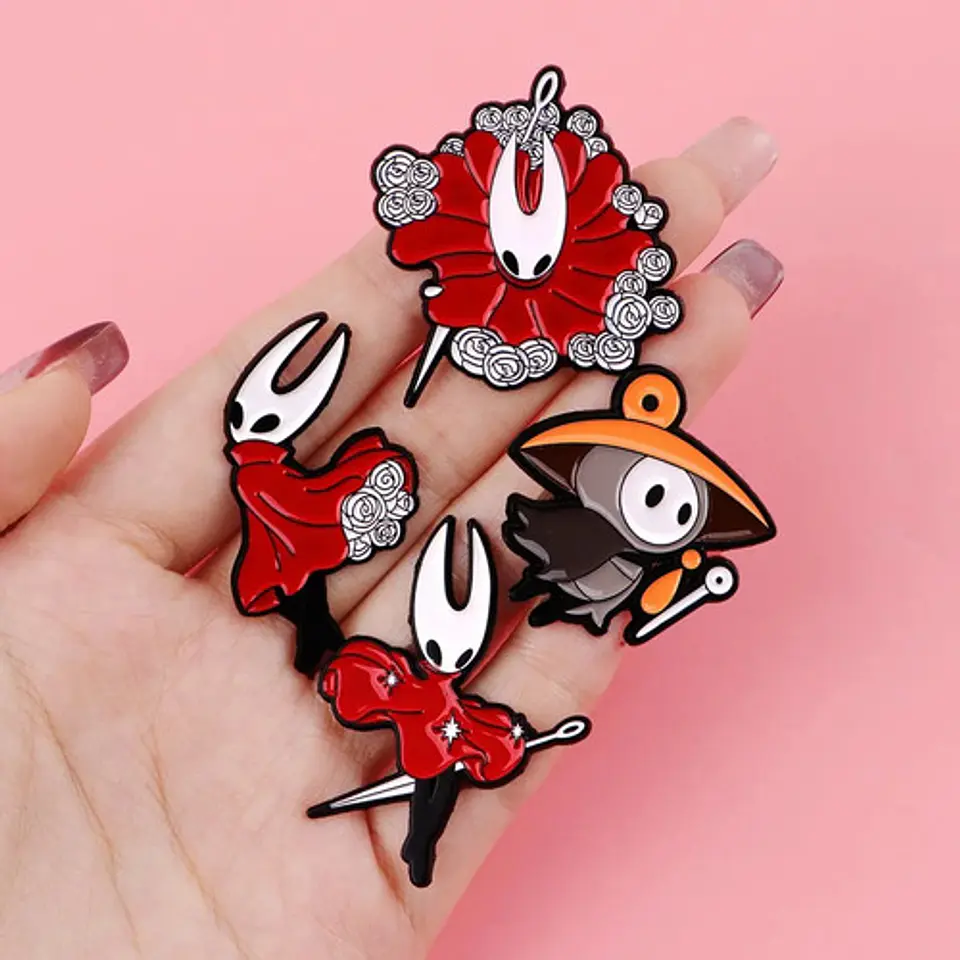 Pins De Hornet / Hollow Knight / Pines Metálicos ( Broches) 3