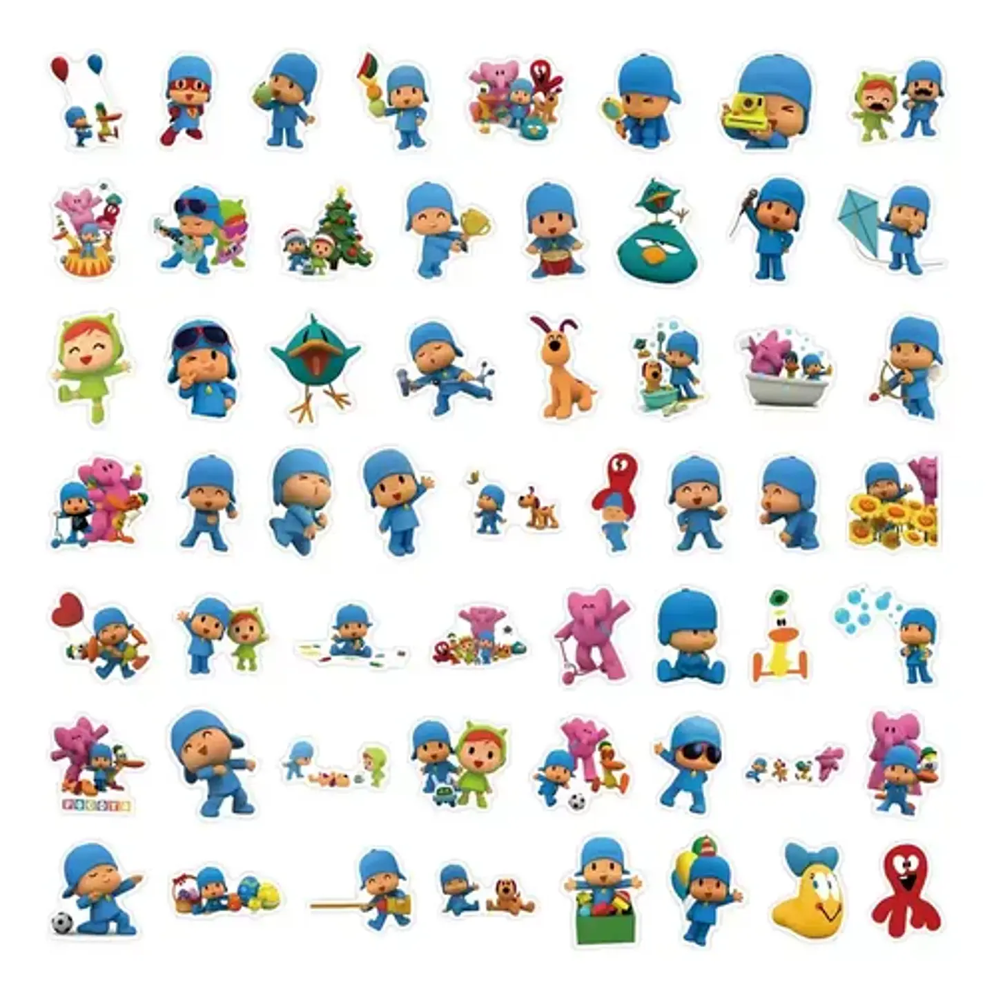 Set 100 Stickers De Pocoyo - Pegatinas / Calcomanias 4