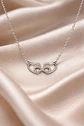 Collar De Plata Corazón Entrelazado Dama - Miniatura 2