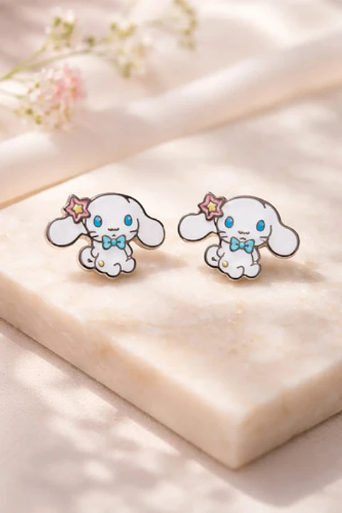 Aros Aretes Pendientes De Cinnamoroll / Acero Quirúrgico