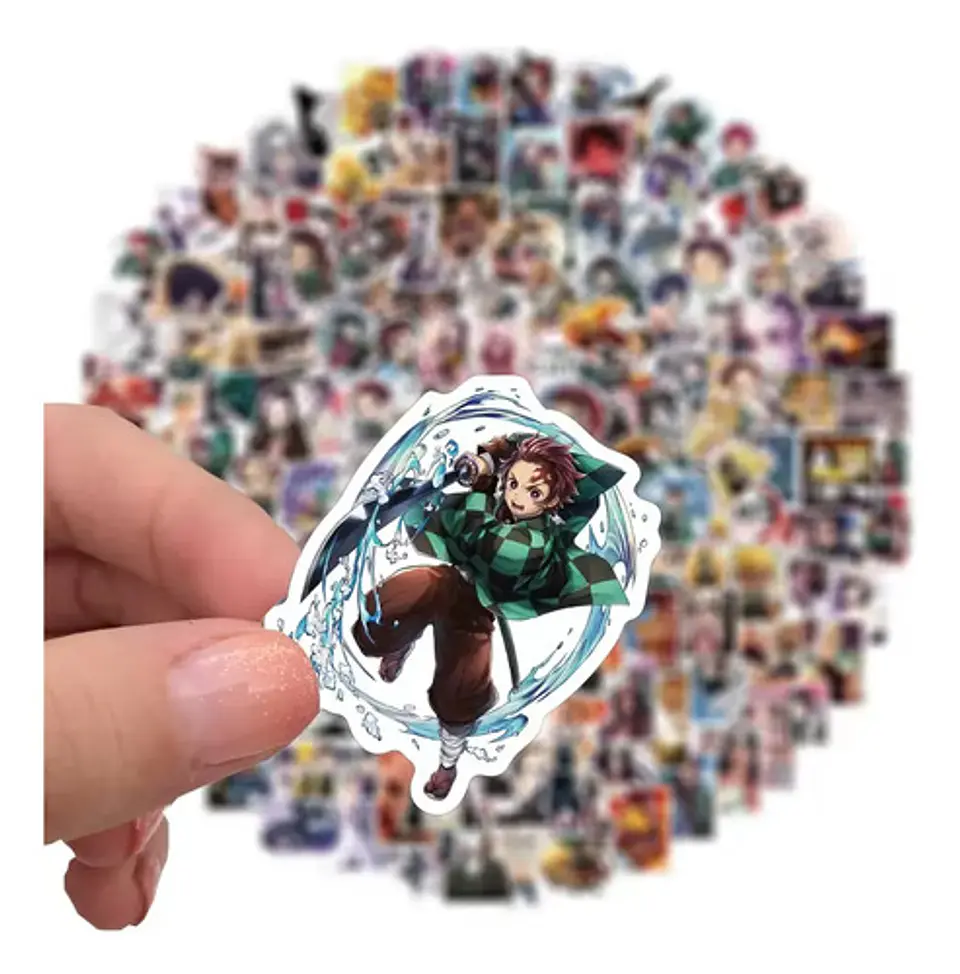 Set 100 Stickers De Demon Slayer - Pegatinas / Calcomanias 2