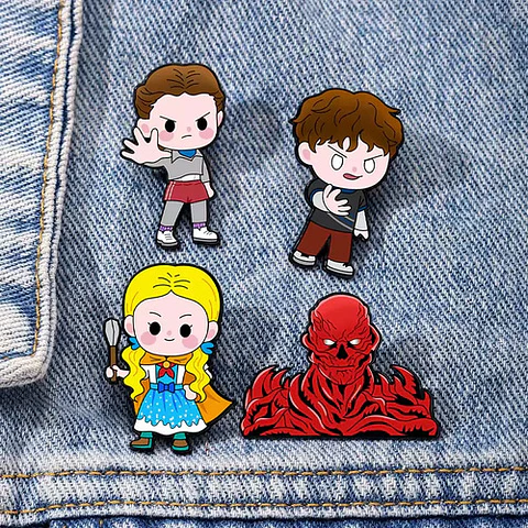Pins De Stranger Things / Broches Metálicos