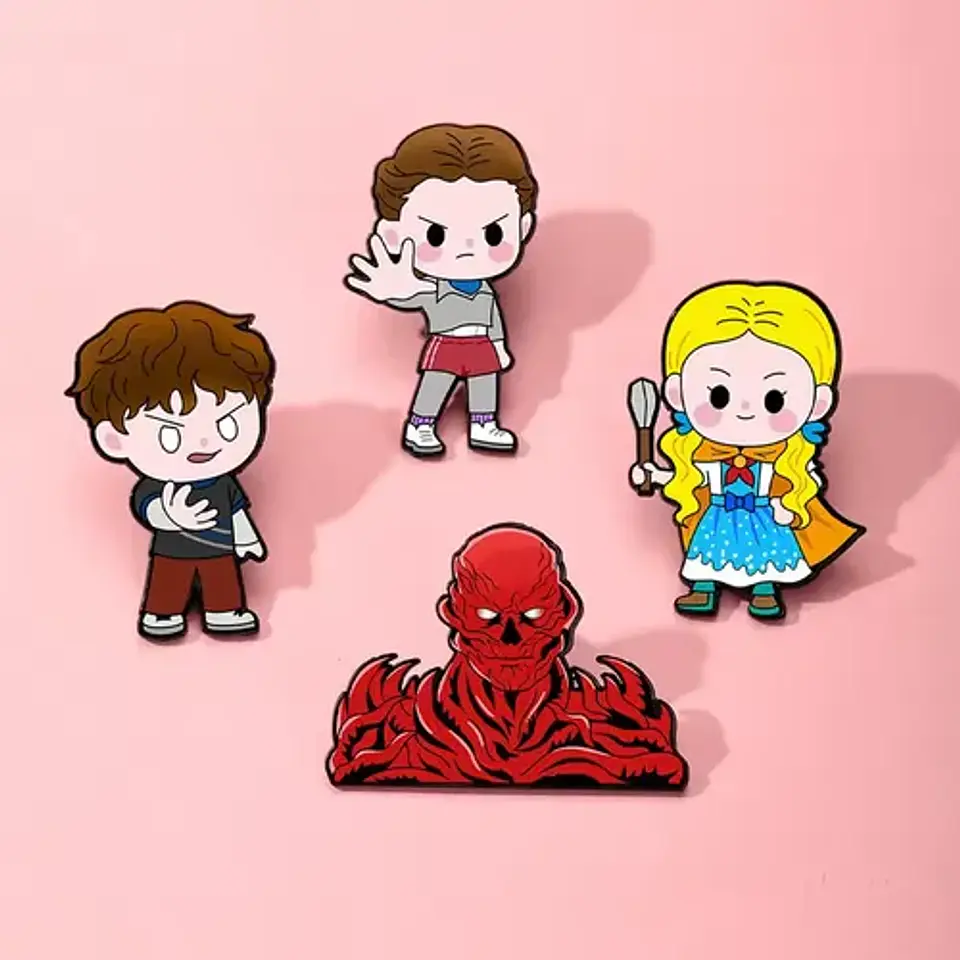Pins De Stranger Things / Broches Metálicos 3