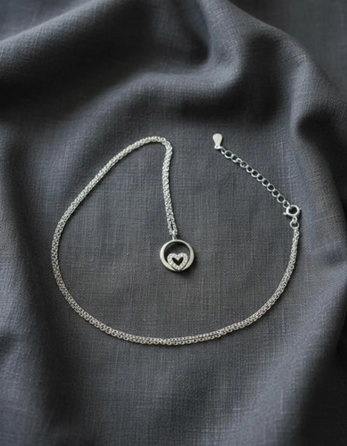 Collar De Plata Corazoncito Plata Fina 925 Para Dama 1
