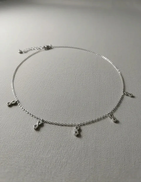 Collar Infinito De Plata Para Dama