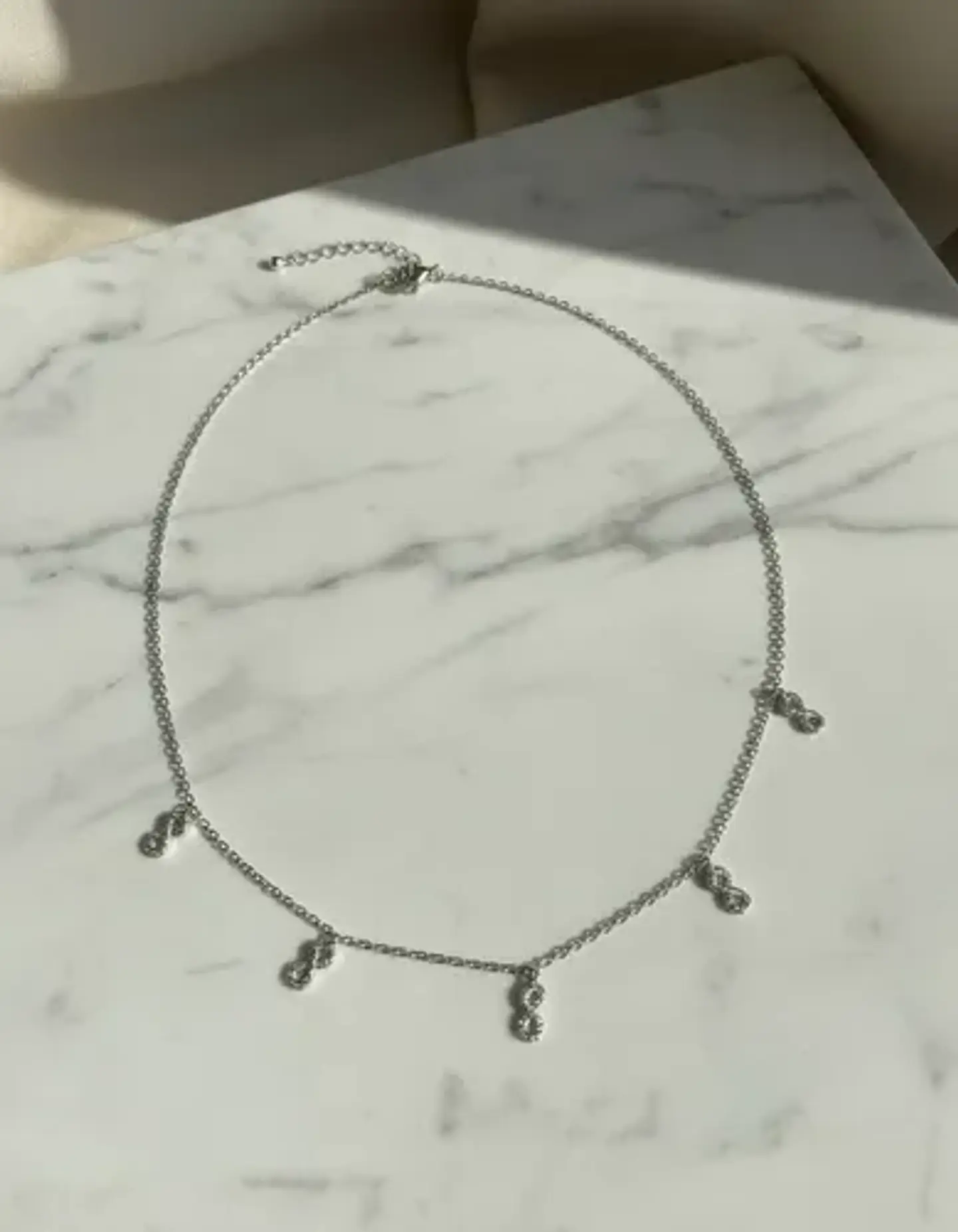 Collar Infinito De Plata Para Dama 3