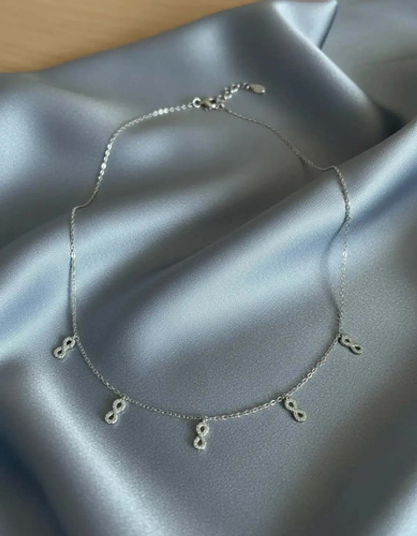 Collar Infinito De Plata Para Dama 4
