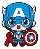 Pins De Capitan America / Broches Metálicos (pines) - Miniatura 1