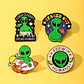 Pins De Aliens / Marcianos / Broches Metálicos (pins) - Miniatura 2