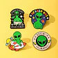 Pins De Aliens / Marcianos / Broches Metálicos (pins) - Miniatura 2