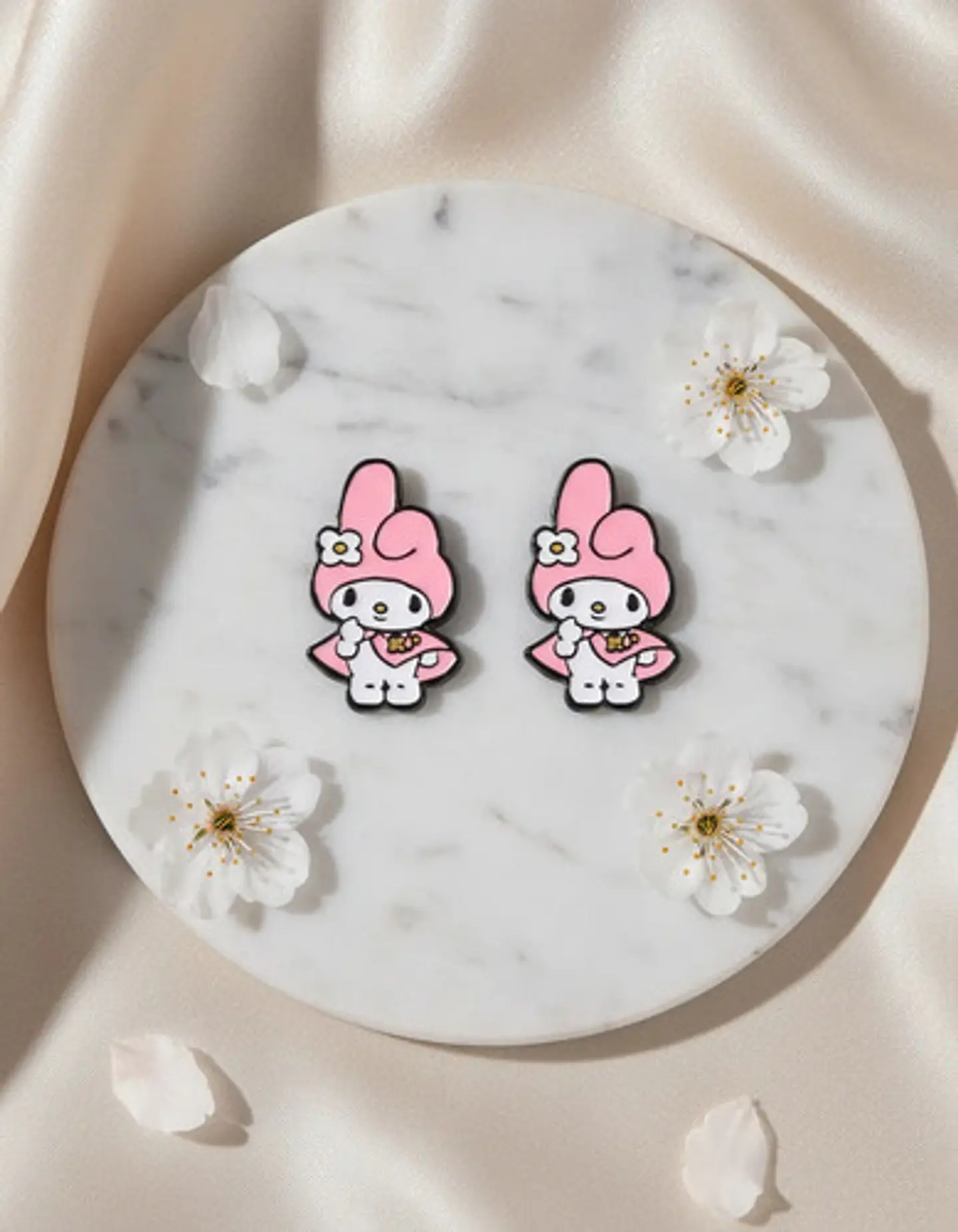 Aros Aretes Pendientes De My Melody / Acero Quirúrgico 2