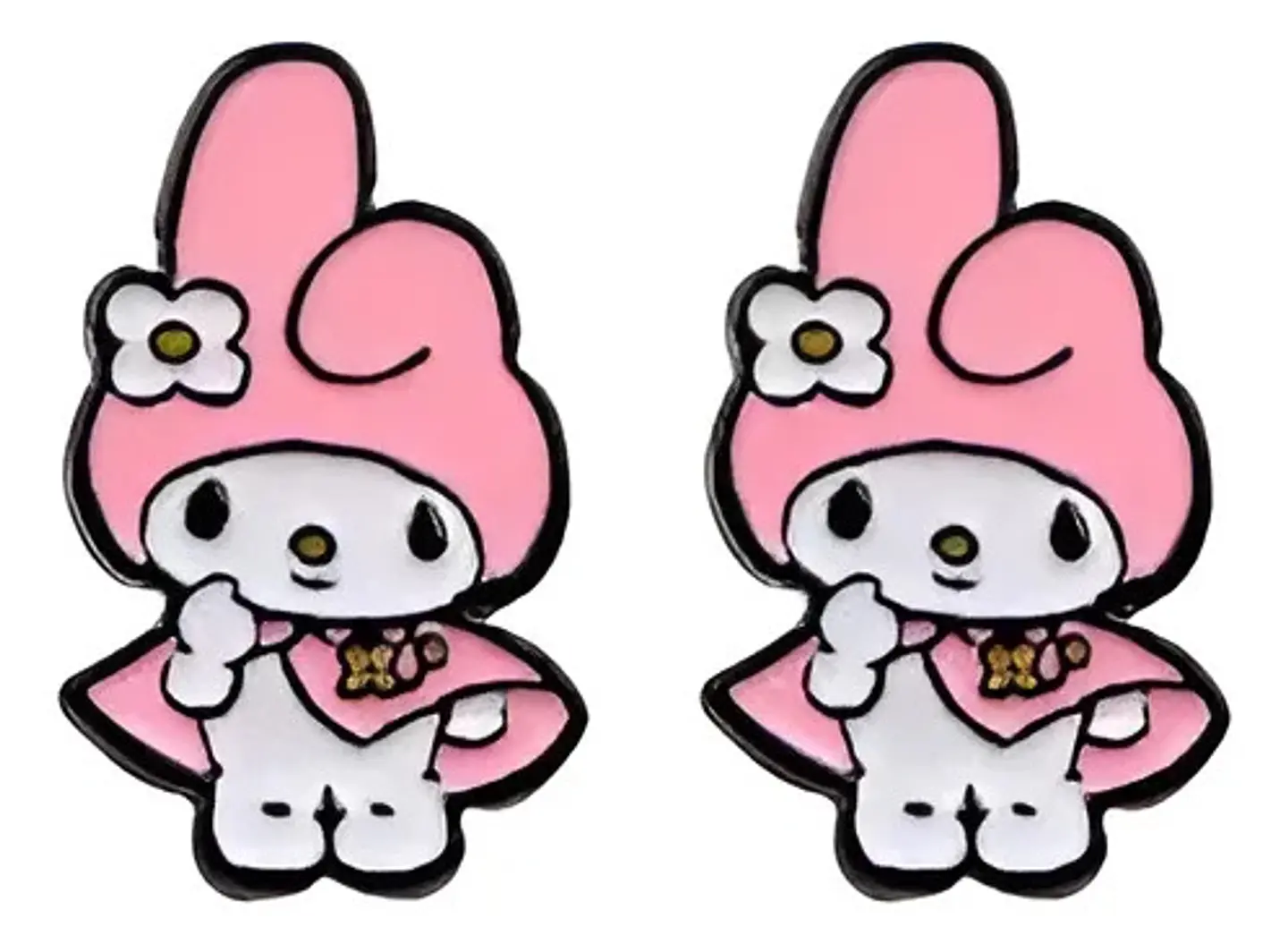 Aros Aretes Pendientes De My Melody / Acero Quirúrgico 3